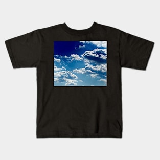 Beautiful cloudy blue sky Kids T-Shirt